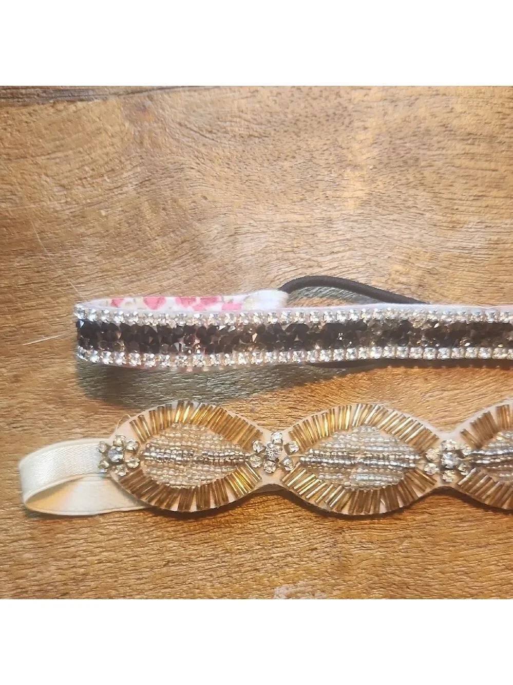 Francesca's Collections Gold and Black Hair Accessories NWOT